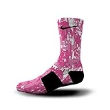HoopSwagg Breast Cancer Digital Camo Custom Nike Elite Socks