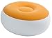 Intex Inflatable Colorful Cafe Chaise Lounge Chair + Ottoman, Orange | 68572E-O