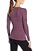 32Degrees Women's Scoop Neck, Heather Marsala, Large