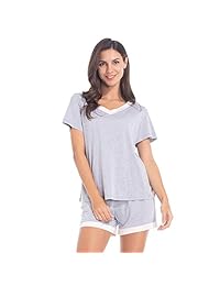 MANCYFIT pijama para dama de manga corta, suave, S-XXXL