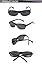 DUCO Fit Over Wraparound Sunglasses for Men and Women Polarized Wear Over Sunglasses 8960 (Black Frame Gray Lens,Lens Height 36mm)