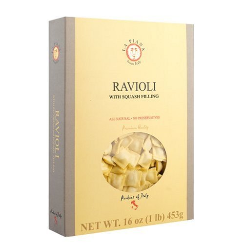 La Piana Ravioli with Squash Filling,Net weight 16 ounce, (Pack of 3)