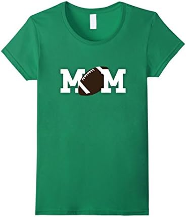 Womens Football Mom Classic Shirt Large Kelly Green