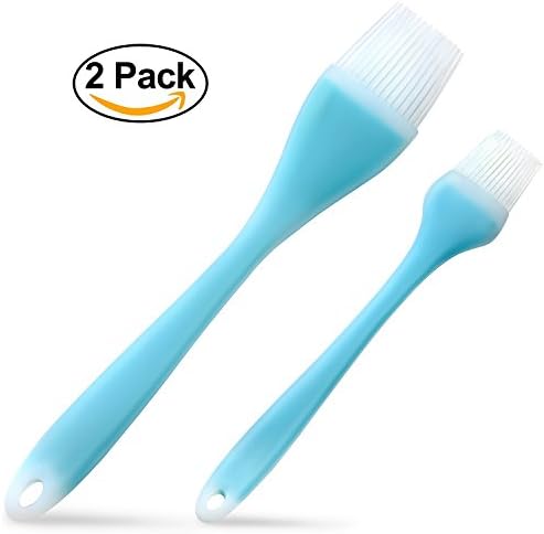 Pastry Brush, eFond Basting Brush Non-slip Silicone Grilling Brush Dishwasher Safe (Set of 2)