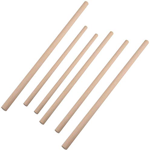 COPYLOVE 6Pcs/Set Wood Weaving Sticks, Simple Stick Weaving Weaving Sticks Weaving Shuttles Craft Supplies for Tapestry Carpet Weave Beginners Tools and Supplies