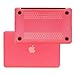 LENTION Plastic Hard Case for 11-inch MacBook Air (A1370/A1465), Matte Finish Case with Rubber Feet, Come with Anti Dust Port Plugs (Pink)