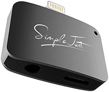 iPhone 7 Adapter 2 in 1, Headphone Adapter, iPhone 7 Plus Audio Adapter, Charge Adapter, Earphone Adapter 2 in 1 Lightning 3.5mm Headphone Adapter by SimpleJust