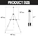 66 Inch Folding Aluminum Easel - Lightweight Tabletop Art Standing Easels for Adults&Kids Painting on Canvas,Board - Telescoping Floor Easel by Bianyo