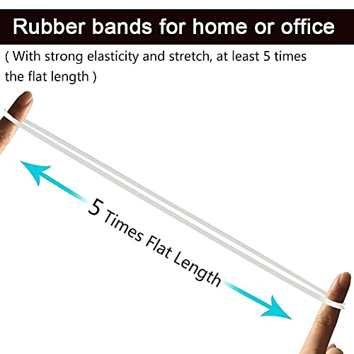 AMUU Rubber Bands White 12inch Large 35 Pieces Heavy Duty Large Rubber