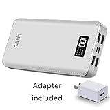 Portable Charger Power Bank 24000mAh 4 OutPut Ports Huge Capacity Battery Pack With AC Power Adapter For iPhone, iPad, Samsung Galaxy, Android and other Smart Devices