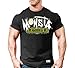 Monsta Clothing Co. Men's Workout (MonstaGenetics) Gym T-Shirt (G:BK-A:SafYW/WT) Black