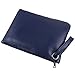 Aladin Oversized Clutch Bag Purse, Womens Large leather Evening Wristlet Handbag (Dark Blue)