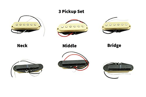 Cream Sss Stratocaster Pickup Fender Strat Custom 3 Pickups Vintage Guitaream