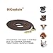HiCaptain Thin Leather Pet Leash, Durable Dog Leashes Suit for Small Dog Up to 15 lb 00(1/5 inch Wide, 6 Ft) Brown