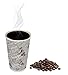 Golden Spoon Disposable Hot Coffee Insulated Cups 50 Pack Set Complete With Lids – Stylish Contemporary Ripple Design - Perfect For Take Away Coffee Shops And Bars (16 oz, Multicolor)