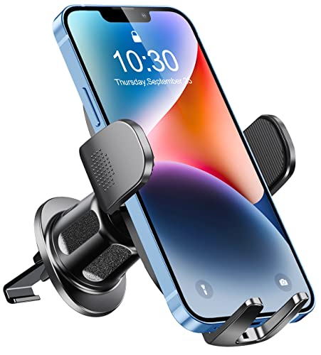 Glangeh Porta Cellulare Auto [2023 Gancio Aggiornato], 360° di Rotazione Supporto Cellulare Auto Bocchette dell'Aria, Porta Telefono Auto Compatibile con iPhone 14 PRO Max e Altro 4-7” Smartphone