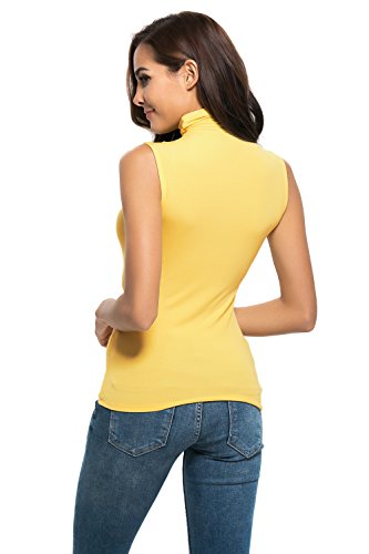 Womens Long Sleeve/Half Sleeve/Sleeveless Mock Turtleneck Crew Stretch Slim T Shirt Layer Top