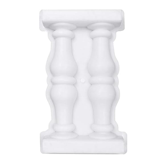 evergremmi Concrete Fence Post Mold Roman Column Fence Plastic Mould Plaster Mold for Concrete