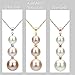 14K Yellow Gold Graduated 5-9.5mm Freshwater Cultured White Pearl Pendant Necklace Chain Jewelry 18 inch
