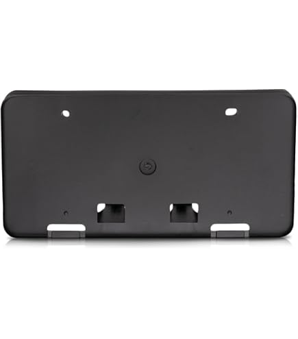 Front Bumper License Plate Frame Bracket For 2015-2017 Toyota Camry SE/XSE | Black ABS Plastic, Replaces TO1068131
