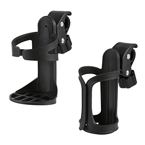 GWHOLE 2 Pack of 360 Degrees Bike Stroller Cup Bottle Holders