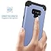 BENTOBEN Case for Samsung Note 9, 3 in 1 Hybrid Hard PC Soft Rubber Heavy Duty Rugged Bumper Shockproof Anti Slip Three Layers Full Body Protective Phone Cover for Samsung Galaxy Note 9, Light Blue