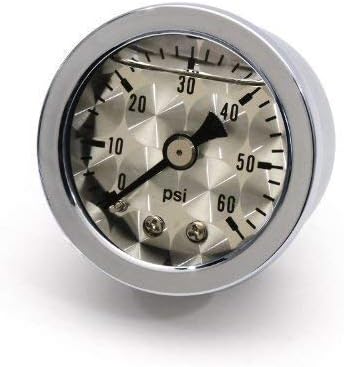 Oil Pressure Gauge Oil Pressure Gauge Silver Oil for HD Harley Davidson Custom Hot Rod