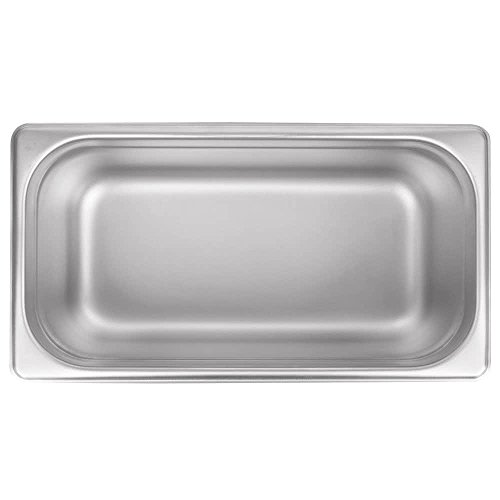 Stainless Steel Steam Table Pan 1/3 Size,MIXRICE A2136 Stainless Steel Steam Table Pan 6" Deep and Anti-Jam Hotel Pan Buffet Food Pans food pan - Thumbnail 3