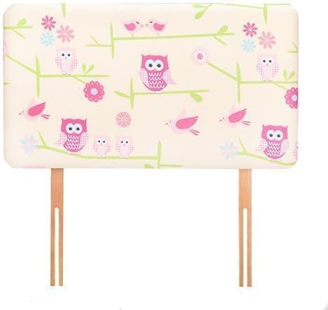 Ready Steady Bed Owls Design Children's Single Headboard 3ft Bed Size Foam Upholstered