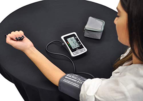 Blue Jay Perfect Measure Deluxe Large Digit Arm Blood Pressure Kit - Blood Pressure Measuring Kit, Adult BP Meter, 2 Arm Cuffs, AC Adapter Charger, Professional Diagnostic Device. Health Monitors