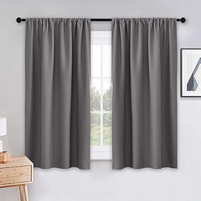 Amazon Com Pony Dance Bedroom Blackout Curtains Grey Window