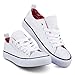 Twisted Women's Kix Printed Double Tongue Fashion Sneaker - WHITE/RED, Size 9