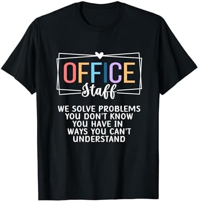 Amazon.com: Office Staff Life Appreciation Week Back to School T