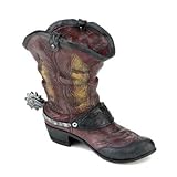 Koehler Home Outdoor Garden Holiday Seasonal Decor Spurred Cowboy Boot Flower Planter