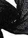 Dupatta Bazaar Woman's Embroidered Black Chiffon  Chunni,Dupatta, Stole with Lace Border