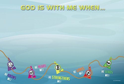 God Is With Me Wall Banner (Vacation Bible School (VBS) 2016: Deep Sea Discovery—God Is with Me Wherever I G)