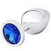 AKStore Large Super Quality Deluxe Steel Fetish Plug Anal Butt Jewelry for Fetish Kinky Sex Love Games Personal Sex Massager Good Valentine 'S/Birthday Gift (Blue)