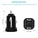 Dual USB Car Charger 24W 4.8A, Comsun Dual Port USB Car Charger Smart Vehicle GPS Charger Universal Travel Adapter
