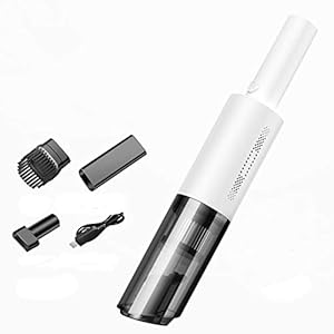 Handstofzuiger, draagbare huishoudelijke en autostofzuiger draadloze handstofzuiger met 3 hulpconnectoren, 6000 Pa…