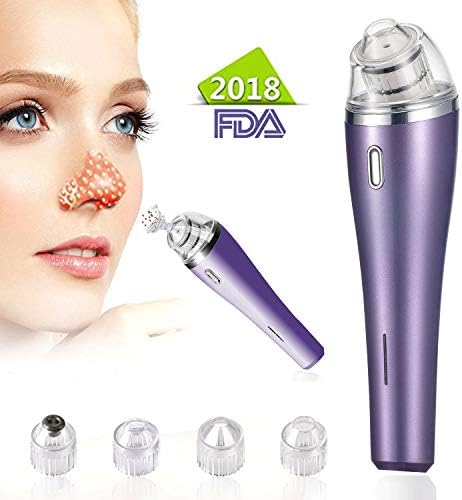 Blackhead Remover Vacuum, Electric Skin Pore Cleaner Blackhead Vacuum Suction Removal Rechargeable Skin Peeling Machine Comedone Acne Eliminator Device For Nose Face Women Men