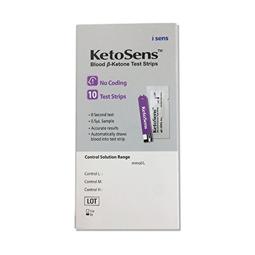 KetoSens 10 Blood Ketone Test Strips