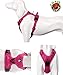 Chai's Choice Dog Harness Vest Medium (Fuchsia) | Comfortable & Secure with Adjustable Strap Soft Padded Dog Vest | No-Choke & Easy Control Pet Oxford | 3M Reflective Stripes for Dog Visibility