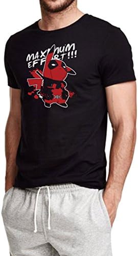 Johnny Adams Pikachu Deadpool Pokemon T-Shirt - Maximum Effort Men's Comedy T Shirt