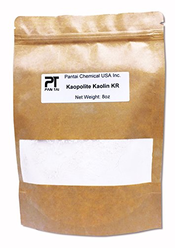 100% Natural ,Pure, White Kaolin KR Cosmetic Grade/ Personal Care Kaolin Clay Fine Powder Made in USA (8oz)