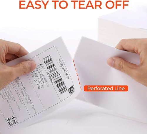 Phomemo 1000 Labels 4x6 Compatible with MUNBYN, Phomemo, Polono, BPA Free Thermal Labels for DHL, UPS, DPD-100x150mm