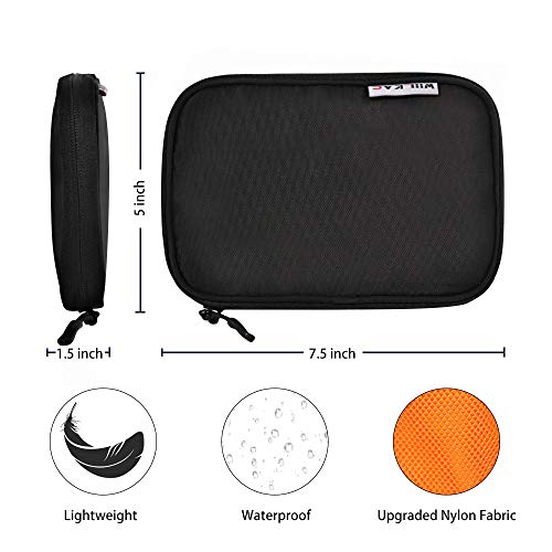 Shockproof Carrying Case for Fire TV Stick 4K with Alexa Voice Remote, Willkac Portable Organizer Bag for Electrics Adapters, Chargers,Multiple Storage Cosmetic Make Up Travel Bag