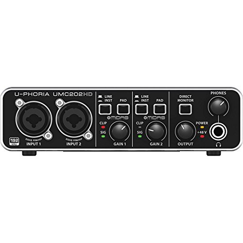 image for Photo Savings Behringer U-Phoria UMC202HD Audiophile 2x2 USB Audio Int