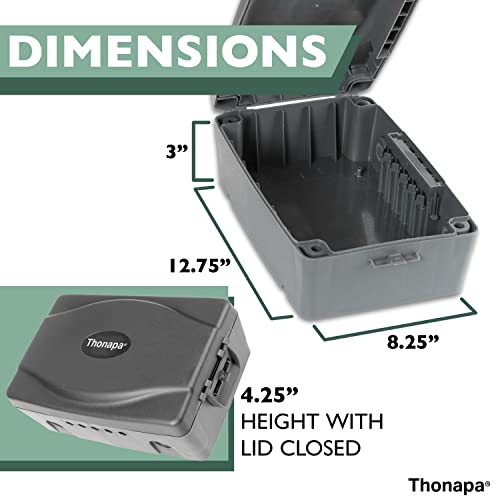 Waterproof Extension Cord Connection Box Gray Weatherproof Outdoor Box for Electrical