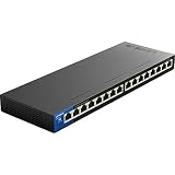 Linksys Business LGS116 16-Port Desktop Gigabit Ethernet Unmanaged Network Switch I Metal Enclosure