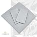 Cosy House Collection Luxury Bamboo Sheets - Blend of Rayon Derived from Bamboo - Cooling & Breathable, Silky Soft, 16-Inch Deep Pockets - 4-Piece Bedding Set - King, Silver